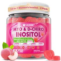Gomas de inositol LILICARE para mulheres com Chasteberry 2000 mg, pacote com 2