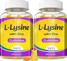 Gomas de lisina VAITE 1000 mg com zinco vegano 120 unidades Gomas de lisina VAITE 1000 mg com zinco vegano 120 unidades