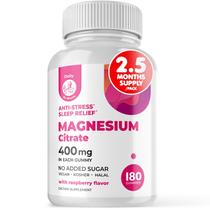 Gomas de magnésio Dr. Moritz 400mg para adultos e crianças (180 ct)