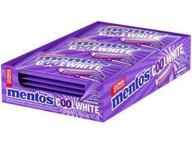 Gomas de Mascar Mentos 3 Camadas Cool White Sem Açúcar Blue Raspberry Display 127,5g 15 Unidades