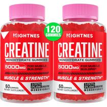 Gomas de monohidrato de creatina Mightnes 5000 mg para homens e mulheres Gomas de monohidrato de creatina Mightnes 5000 mg para homens e mulheres