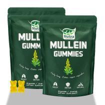 Gomas de Mullein NutraNourish 2000 mg para suporte pulmonar, 60 unidades