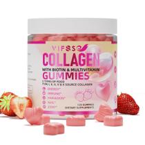 Gomas de peptídeo de colágeno VIFSSG para mulheres 2500mg +Biotina 15mg