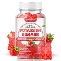 Gomas de Potássio Softbear - 1200mg, Sem Açúcar, 60 Unidades