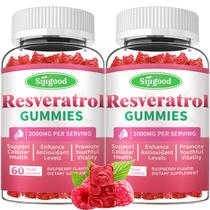 Gomas de resveratrol Sijigood 2000 mg para mulheres 120 unidades
