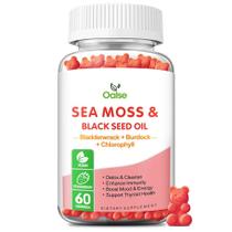 Gomas de Sea Moss OALSE 8 em 1 com Clorofila e Bladderwrack - 60 Unidades