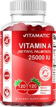 Gomas de vitamina A Vitamatic 25000 UI sem açúcar 120 pectina