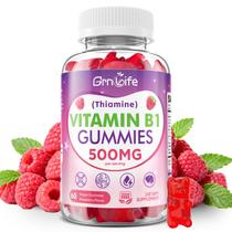 Gomas de Vitamina B1 GrnLife 500 mg Sem Açúcar Sabor Framboesa 60 unidades Gomas de Vitamina B1 GrnLife 500 mg Sem Açúcar Sabor Framboesa 60 unidades