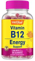 Gomas de vitamina B12 WellYeah 1000mcg para energia 60 unidades