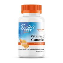 Gomas de vitamina C Doctor's Best 250 mg veganas sem glúten 120 ct