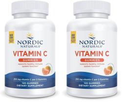 Gomas de Vitamina C Nordic Naturals 250 mg 120 un. Pack de 2 Gomas de Vitamina C Nordic Naturals 250 mg 120 un. Pack de 2