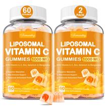 Gomas de vitamina C Tcemundry 1000 mg lipossomais com zinco e sabugueiro