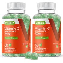 Gomas de Vitamina C Viteey 700mg Sabor Maçã Verde 120 unidades