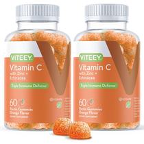 Gomas de vitamina C Viteey para adultos e adolescentes com zinco e equinácea Gomas de vitamina C Viteey para adultos e adolescentes com zinco e equinácea