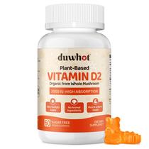 Gomas de vitamina D2 duwhot 2000 UI Vegan 60 unidades