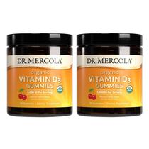 Gomas de vitamina D3 Dr. Mercola 5000 UI Cherry, pacote com 2