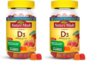Gomas de Vitamina D3 Nature Made 2000 UI 150 unidades, pack com 2