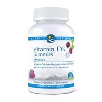 Gomas de vitamina D3 Nordic Naturals Pro 1000IU 60 porções