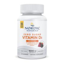 Gomas de vitamina D3 Nordic Naturals Zero Sugar 1000 UI 60 ct