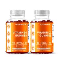 Gomas de vitamina D3 Vitamatic 5000 UI 60 gomas x 2 pacotes