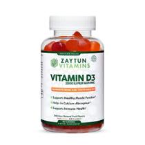 Gomas de vitamina D3 Zaytun Halal 2000 IU Bone & Immune 90u Gomas de vitamina D3 Zaytun Halal 2000 IU Bone & Immune 90u