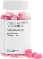 Gomas de vitaminas para cabelo Hello Lovely! Biotina 5000mcg 60ct