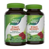 Gomas de zinco Nature's Way para adultos e crianças 9+ 11mg 120 mastigáveis