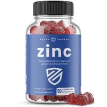 Gomas de zinco NutraChamps 50 mg com vitamina D3 2000 UI 90 unidades