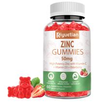 Gomas de Zinco Riyuetian 50mg com Vitamina C, D3 e Sabugueiro 60 unidades Gomas de Zinco Riyuetian 50mg com Vitamina C, D3 e Sabugueiro 60 unidades