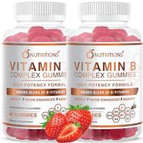 Gomas do complexo de vitamina B O NUTRITIONS Vegan com B12, B7, B6, B3