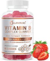 Gomas do complexo de vitamina B O NUTRITIONS Vegan com B12, B7, B6, B3