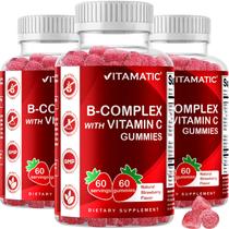 Gomas do complexo de vitamina B Vitamatic com vitamina C 60 unidades