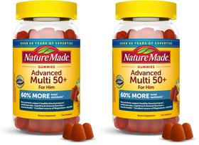 Gomas multivitamínicas Nature Made Advanced 50+ para homens Gomas multivitamínicas Nature Made Advanced 50+ para homens