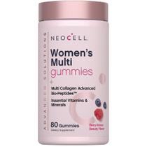 Gomas multivitamínicas NeoCell para mulheres 80 sabor frutas vermelhas