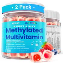 Gomas multivitamínicas NEVISS con omega-3 metilado, veganas, paquete de 2 Gomas multivitamínicas NEVISS con omega-3 metilado, veganas, paquete de 2