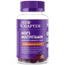 Gomas multivitamínicas New Chapter masculinas de 75 quilates com vitamina C, D3 e zinco