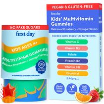 Gomas multivitamínicas PRIMEIRO DIA Primeiro dia para crianças com mais de 4 anos e 30 dias