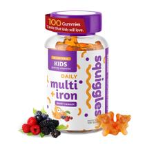 Gomas multivitamínicas rabiscos para crianças com ferro 100 quilates totalmente naturais