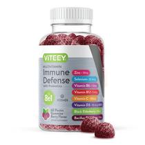 Gomas multivitamínicas Viteey 8 em 1 Immune Support Adult 60 ct