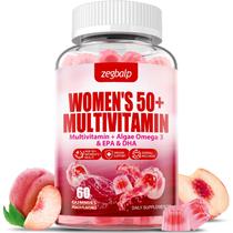 Gomas multivitamínicas ZEGBALP sem açúcar para mulheres com mais de 50 anos com cálcio Gomas multivitamínicas ZEGBALP sem açúcar para mulheres com mais de 50 anos com cálcio