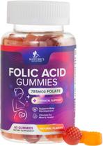 Gomas pré-natais de ácido fólico Nature's Nutrition 785mcg - 60