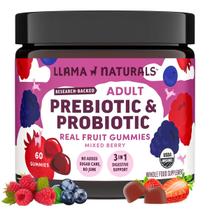 Gomas probióticas Llama Naturals para mulheres e homens 60 quilates Gomas probióticas Llama Naturals para mulheres e homens 60 quilates