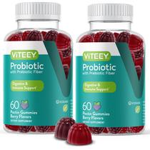 Gomas probióticas Viteey Extra Strength 2 bilhões de CFUs 120 ct