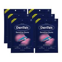 Gomas sensíveis Floss Picks DeTek Comfort Clean 150x6 azuis Gomas sensíveis Floss Picks DeTek Comfort Clean 150x6 azuis