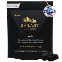 Gomas Shilajit DLNIA orgânicas com ashwagandha e açafrão