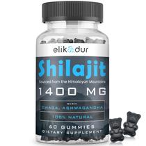 Gomas Shilajit Elikadur 84.000 mg com mais de 85 minerais vestigiais 60 ct Gomas Shilajit Elikadur 84.000 mg com mais de 85 minerais vestigiais 60 ct