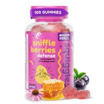 Gomas Squiggles Sniffle Berries com Sabugueiro, Própolis e Equinácea