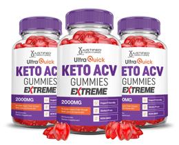 Gomas Ultra Quick Keto ACV da Justified Laboratories, pacote com 3, 2000 mg