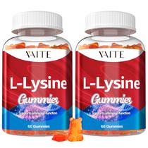 Gomas VAITE L-Lisina 1000 mg Vegan Immune Support, pacote com 2 Gomas VAITE L-Lisina 1000 mg Vegan Immune Support, pacote com 2