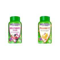 Gomas Vitafusion Multivitamínico Feminino e Power C 150 unidades Gomas Vitafusion Multivitamínico Feminino e Power C 150 unidades